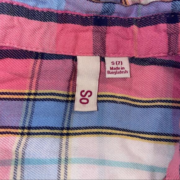 So Long Sleeve Plaid Button Down Shirt - Picture 2 of 2